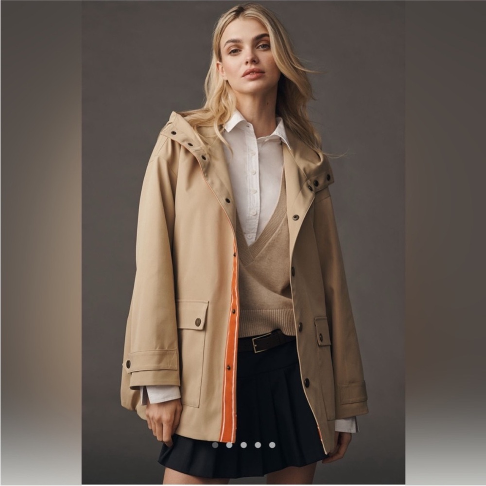 Anthropologie Maeve Hooded Utility‎ Jacket Size 3X NWT